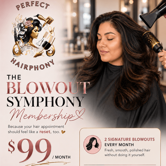 The Blowout Symphony at Perfect Hairphony in Waco, TX